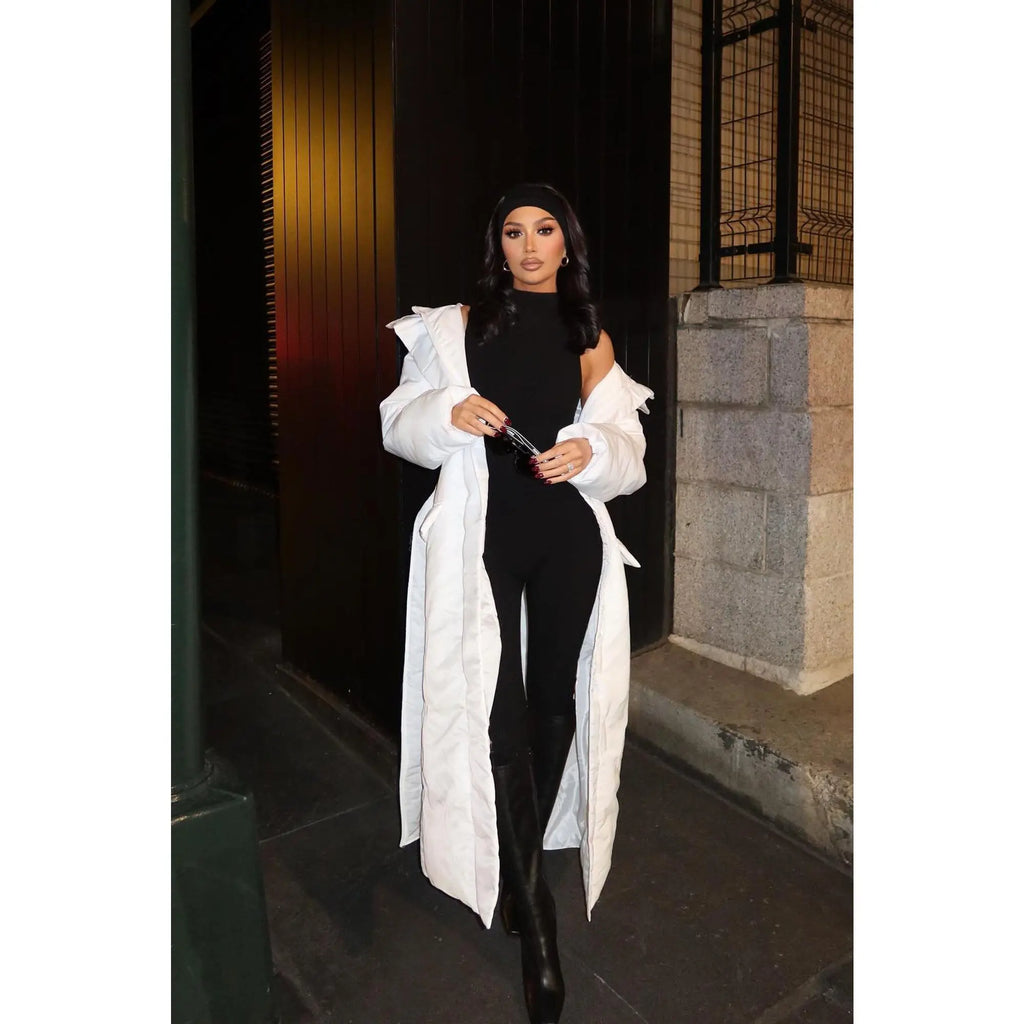 Amber Snatched Flare Jumpsuit - Black