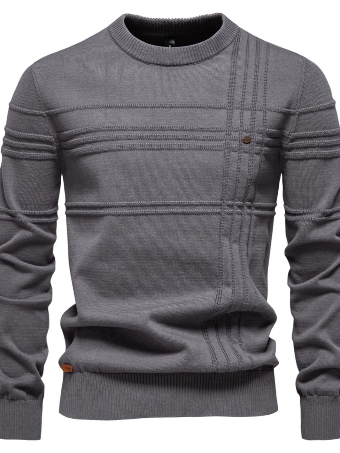 Round Neck Striped Sweater