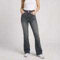 70562-Women'S High Rise Bootcut Jeans, Double-Button Denim Pants for Comfortable Style, Distressed Back Pocket Slim Fit