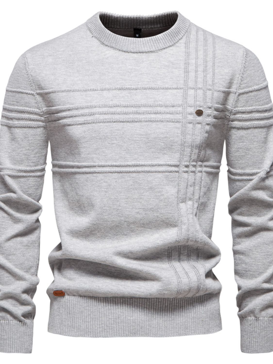 Round Neck Striped Sweater