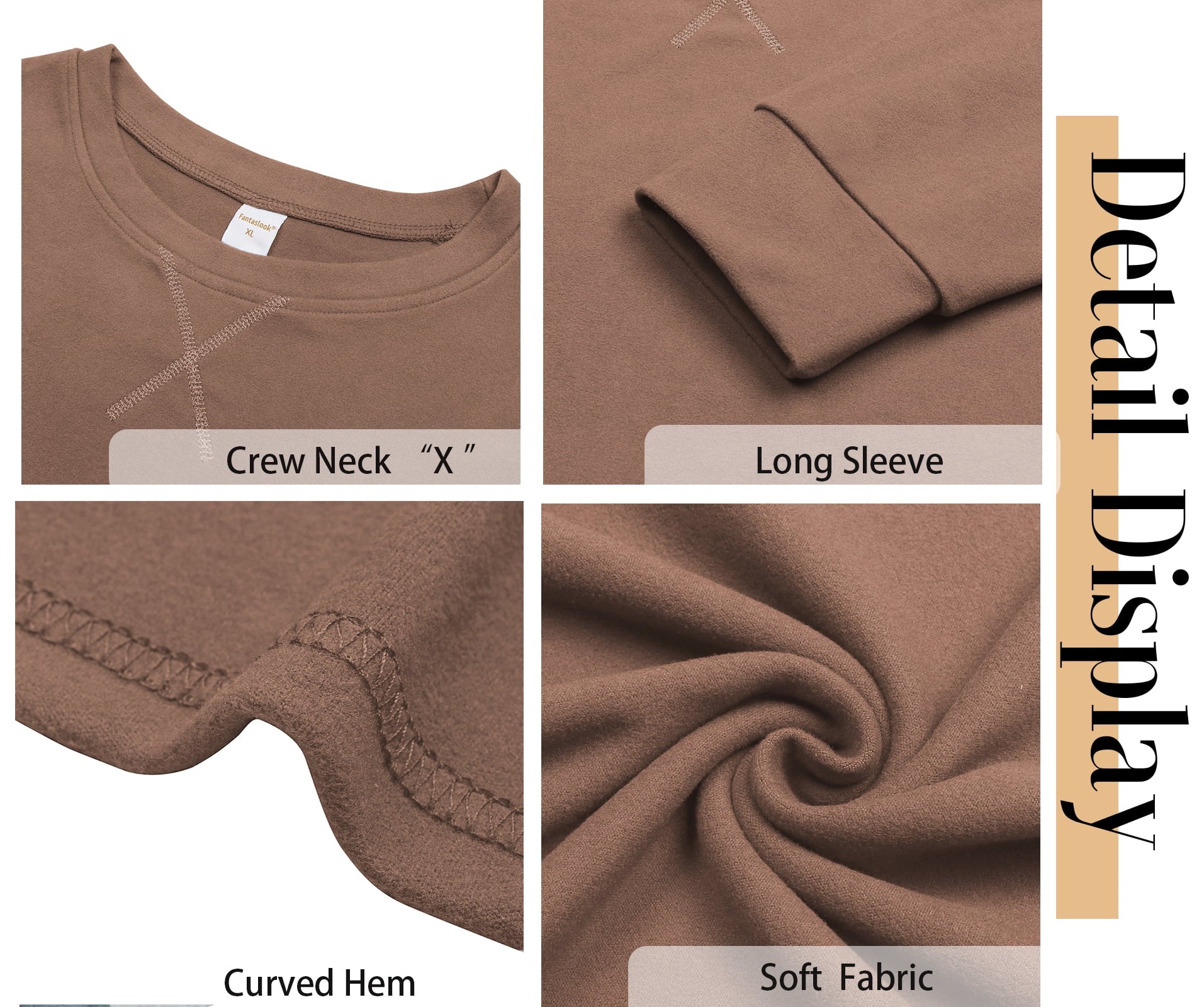 plus Size Sweatshirts for Women Crewneck Casual Tunic Tops Long Sleeve Shirts