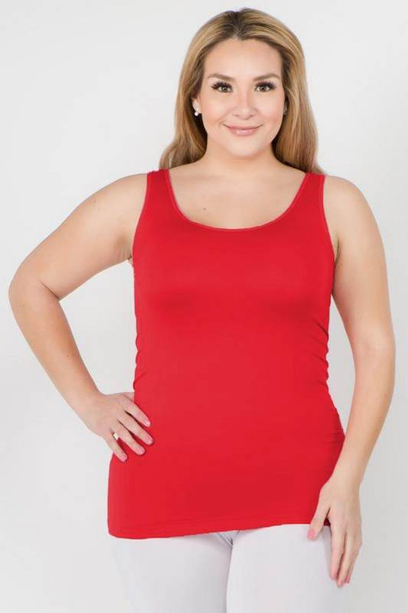 Womens Seamless Tank Top - plus SIZE