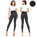 Dazzling Big Chip Rhinestone Leggings Both Size