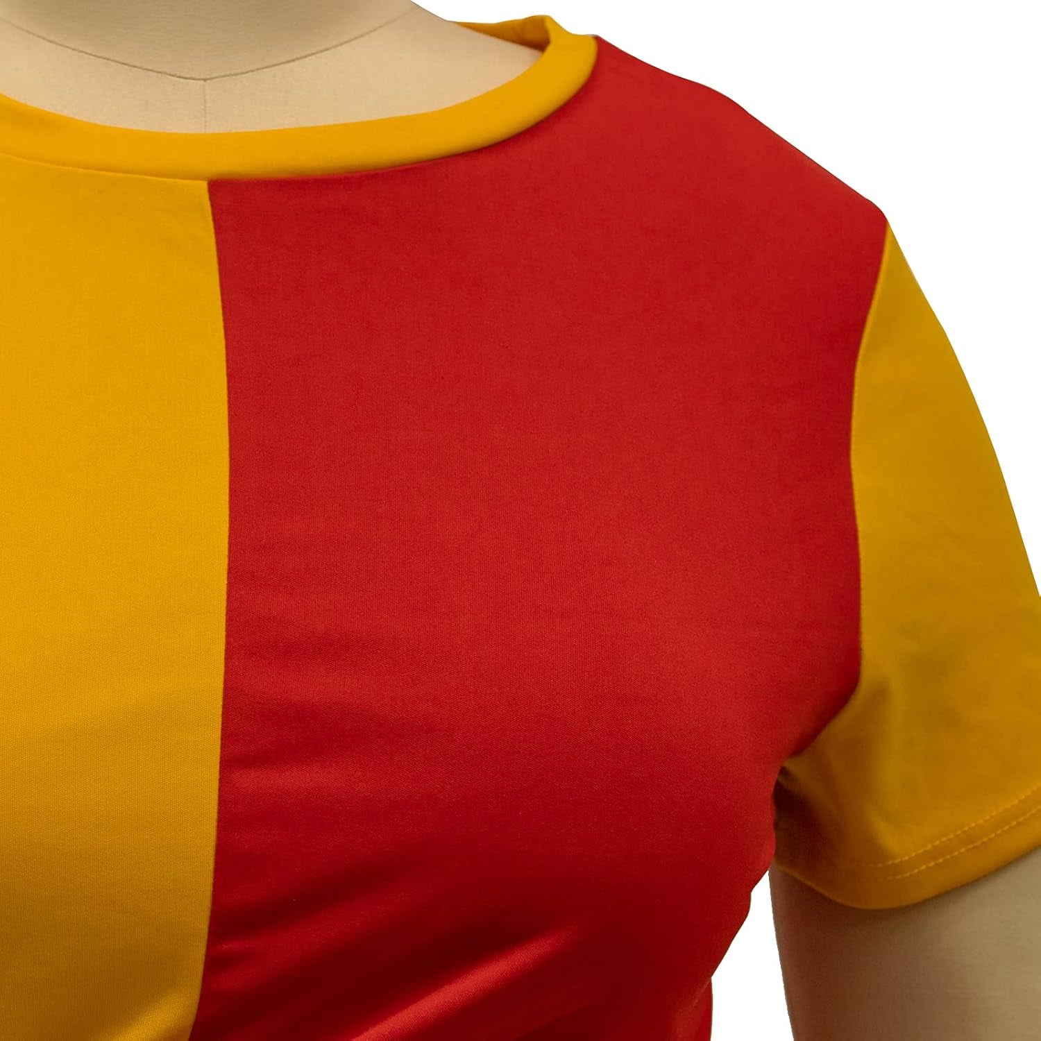 plus Size Casual Summer Two Piece Outfits Women Biker Shorts Set Rompers Color Block 1X Red Yellow