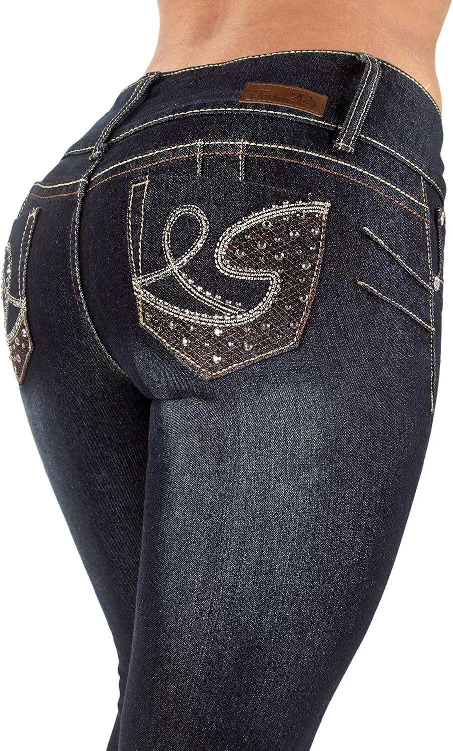 Plus/Junior Size Colombian Design High Waist Butt Lift Levanta Cola Skinny Jeans