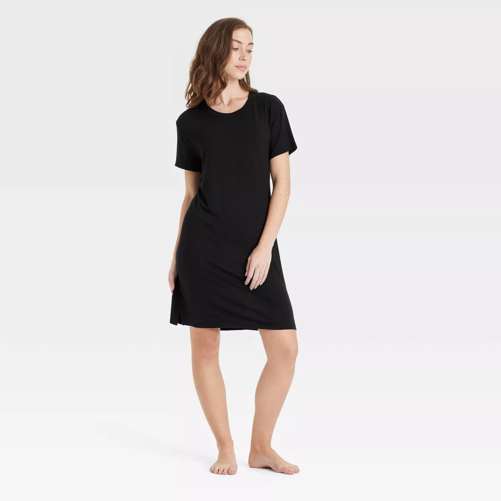 Women'S Cloud Knit Pajama T-Shirt Dress - Auden