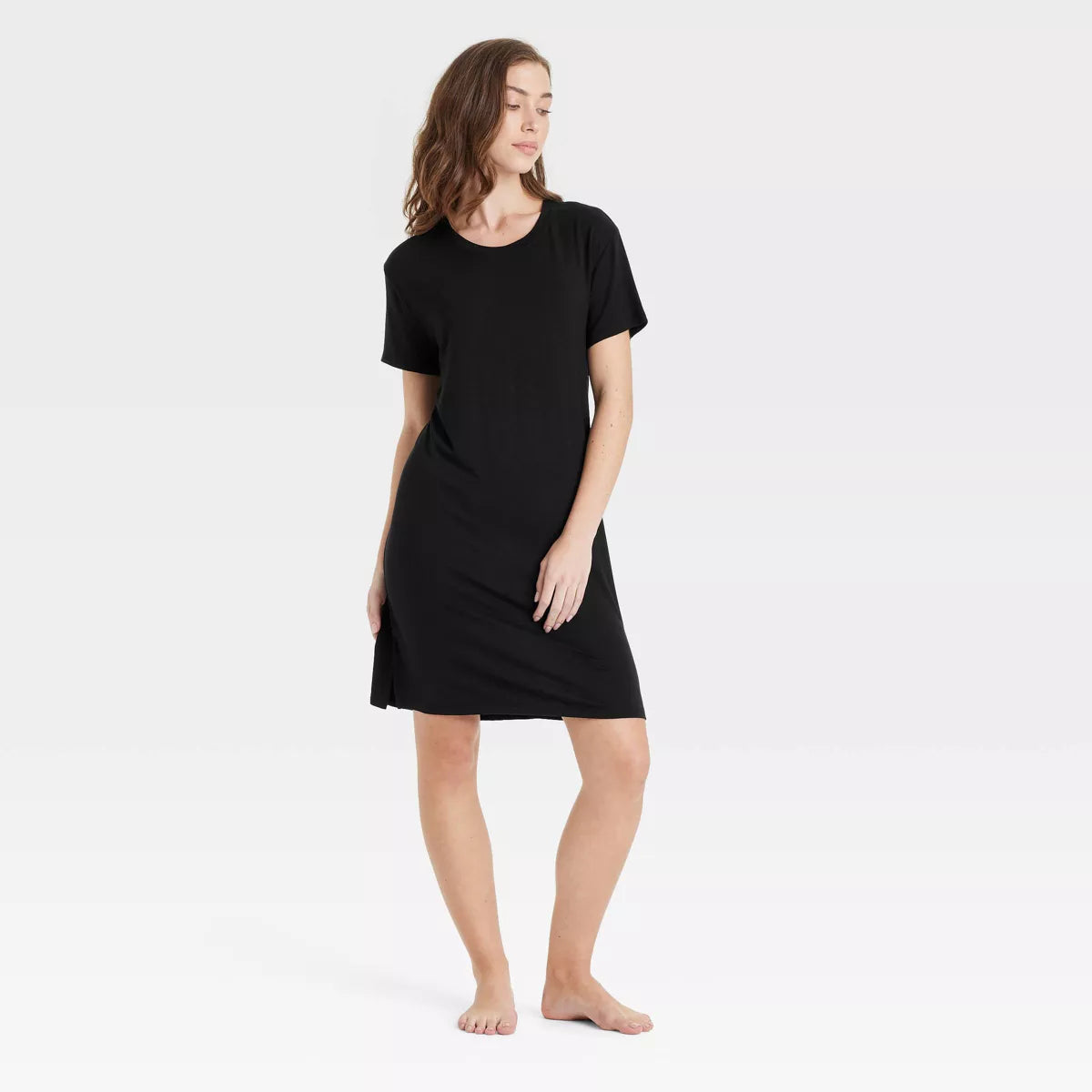 Women'S Cloud Knit Pajama T-Shirt Dress - Auden