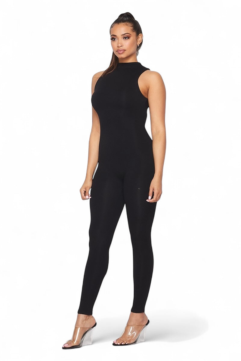 Selene Mock Neck Jumpsuit
