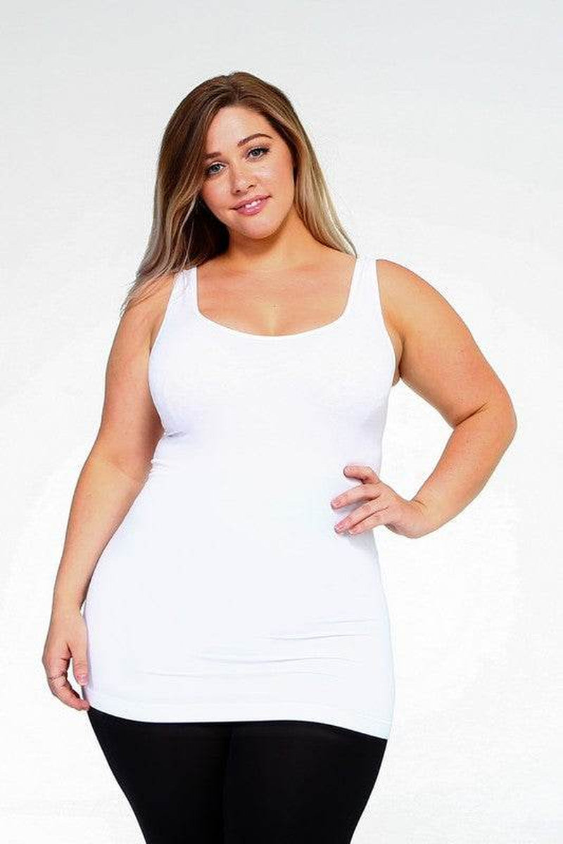 Womens Seamless Tank Top - plus SIZE