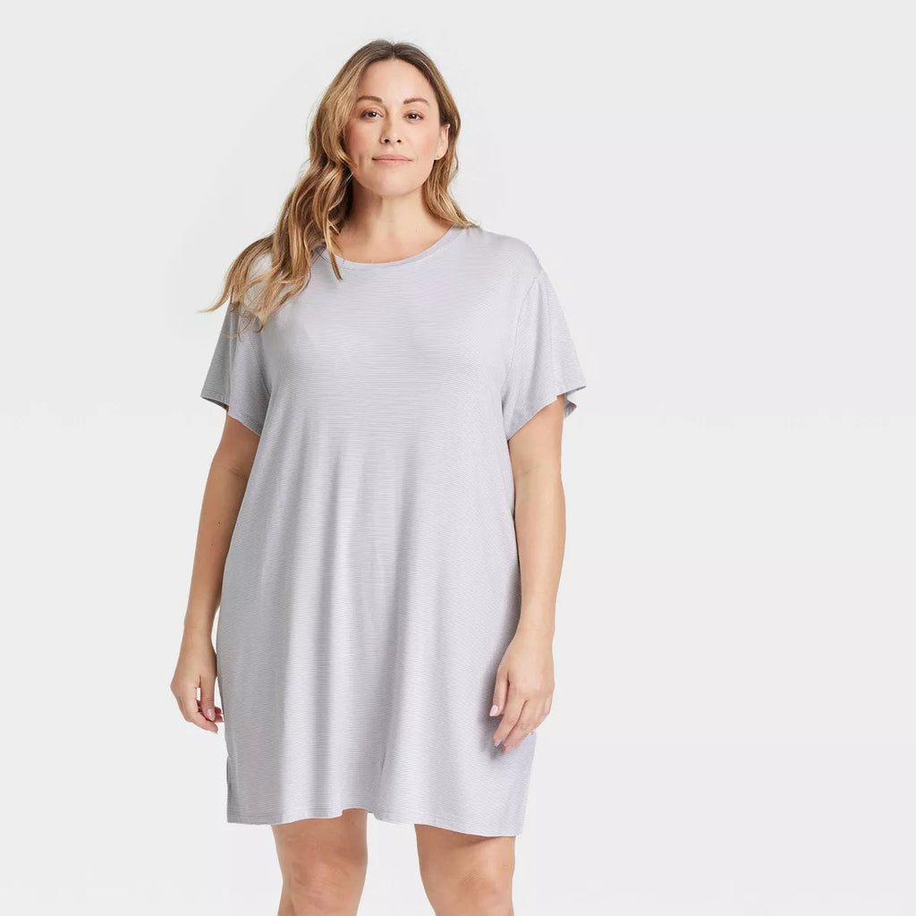 Women'S Cloud Knit Pajama T-Shirt Dress - Auden
