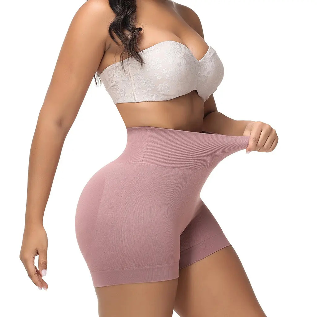 SHAPESHE High- Waisted Seamless Butt Lifted Bodysuits Shorts