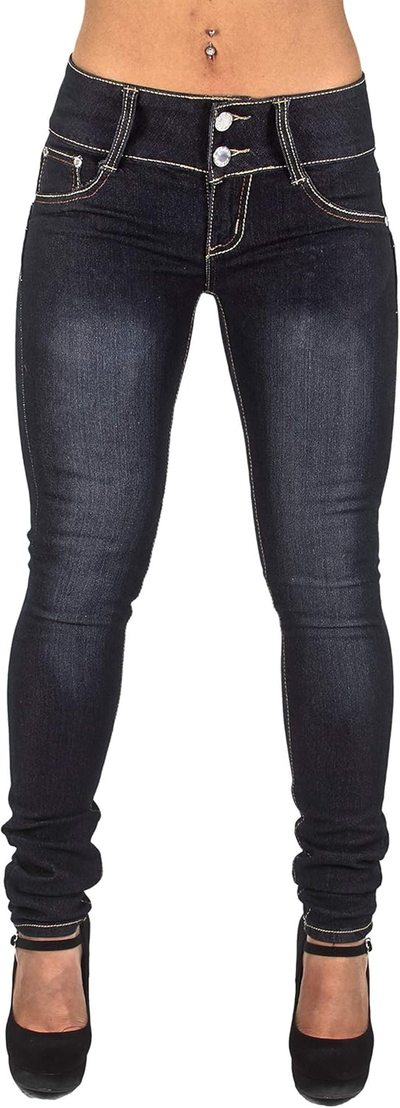 Plus/Junior Size Colombian Design High Waist Butt Lift Levanta Cola Skinny Jeans