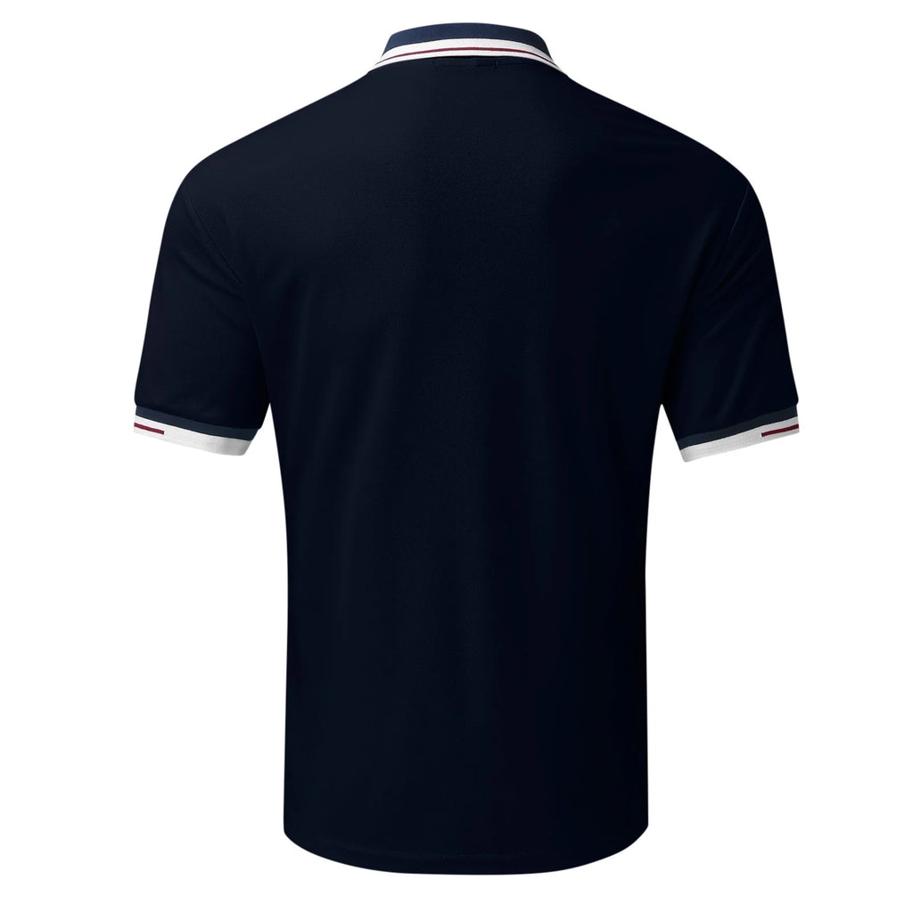 Men Polo Shirts Men'S Solid Mesh Short Sleeve Golf Polo Shirt(Navy,Xxl)