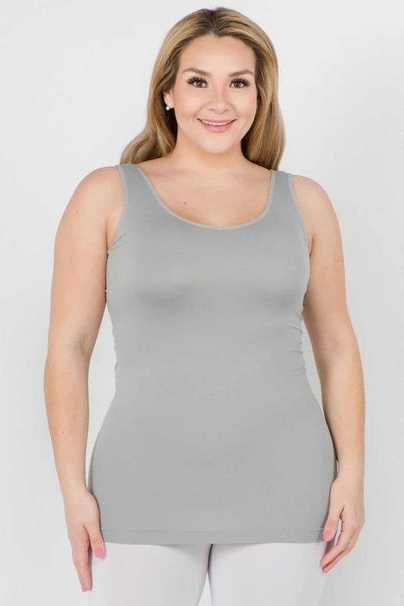 Womens Seamless Tank Top - plus SIZE