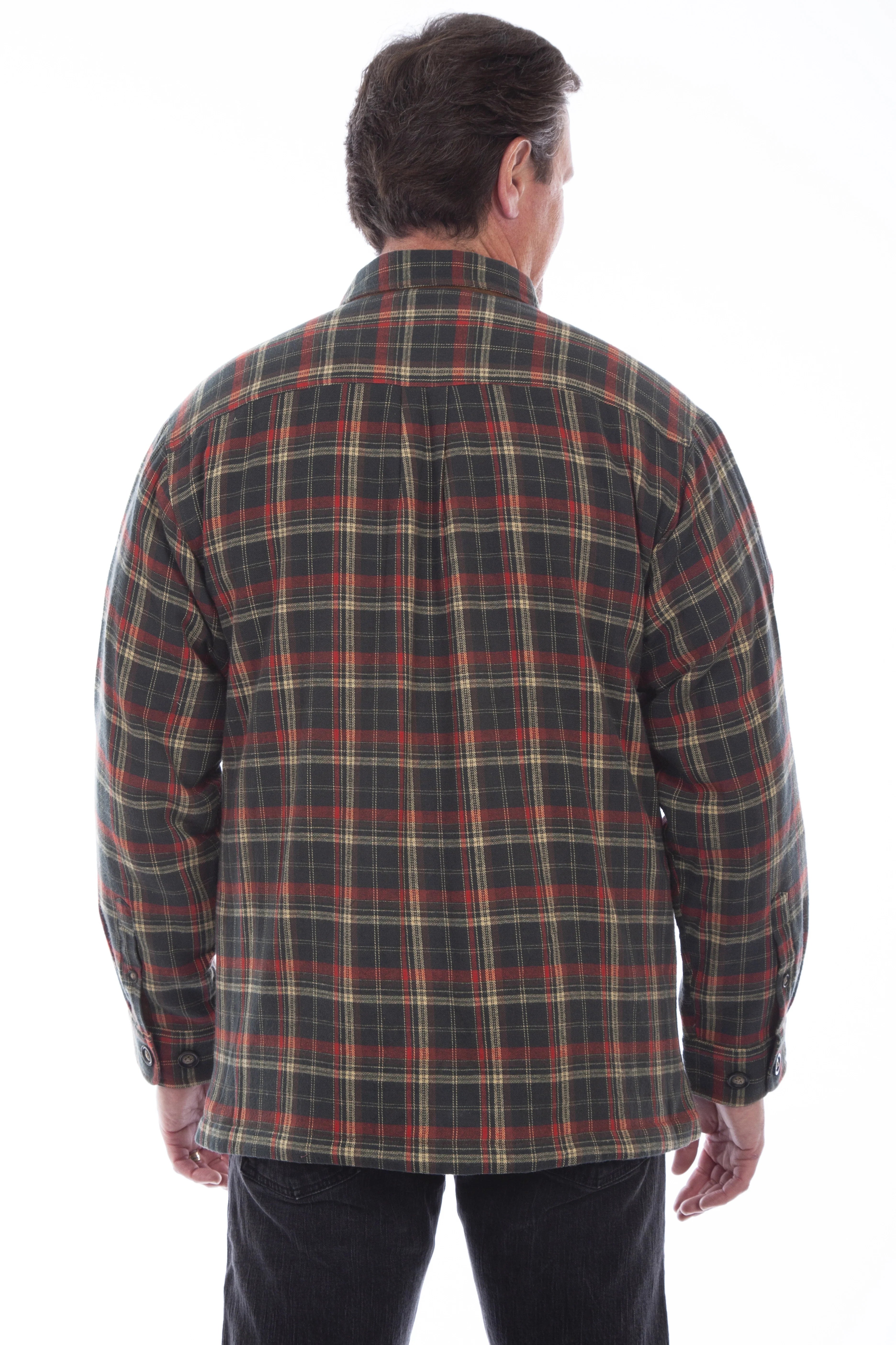 Scully Trail Haven - Men's Western Flannel Shirt Jacket