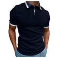 Men Polo Shirts Men'S Solid Mesh Short Sleeve Golf Polo Shirt(Navy,Xxl)