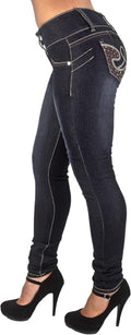 Plus/Junior Size Colombian Design High Waist Butt Lift Levanta Cola Skinny Jeans