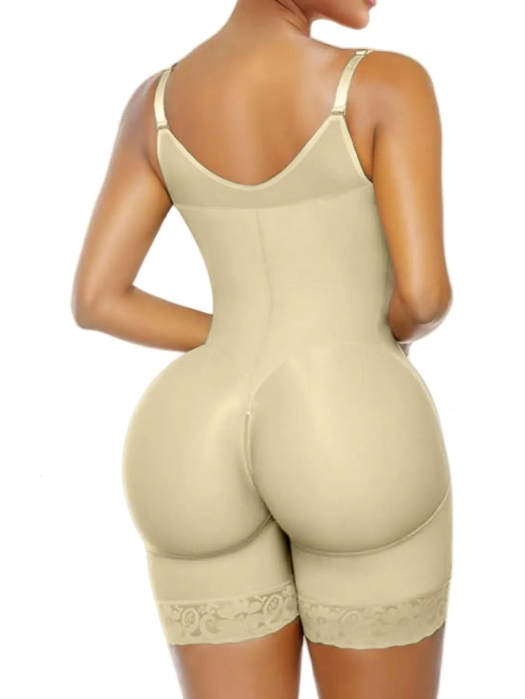  Luxe Curve 1 Count Women'S Colombianas Shapewear Bodysuit, Fajas, Tummy Control Butt Lifter Shaper with Zipper Crotch & Shoulder Strap, Womenswear, High-Elastic Jumpsuit, Firm Waist and Lift Buttocks Body Shaperwear, Suitable for Daily,Sport,Yoga