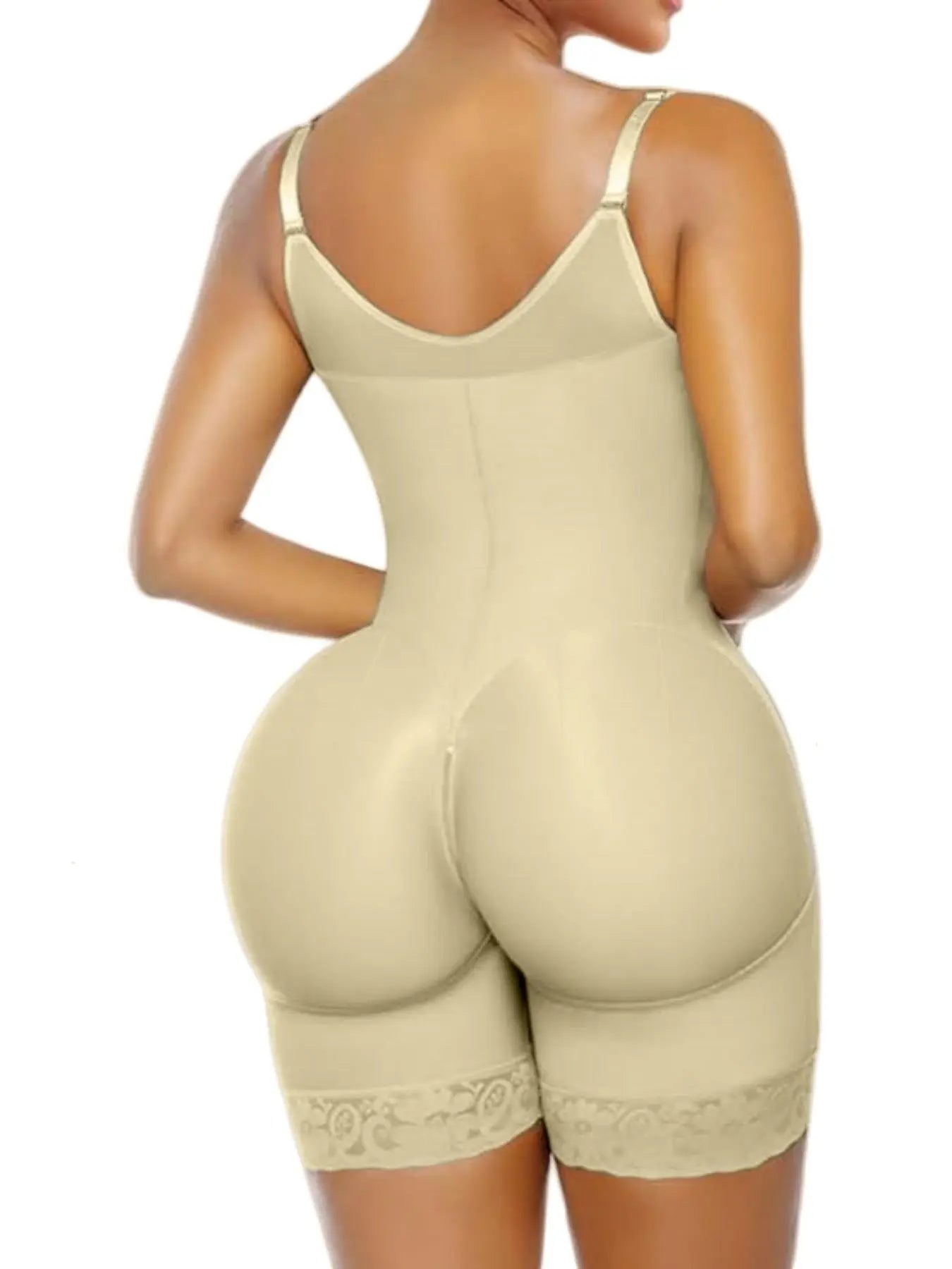  Luxe Curve 1 Count Women'S Colombianas Shapewear Bodysuit, Fajas, Tummy Control Butt Lifter Shaper with Zipper Crotch & Shoulder Strap, Womenswear, High-Elastic Jumpsuit, Firm Waist and Lift Buttocks Body Shaperwear, Suitable for Daily,Sport,Yoga