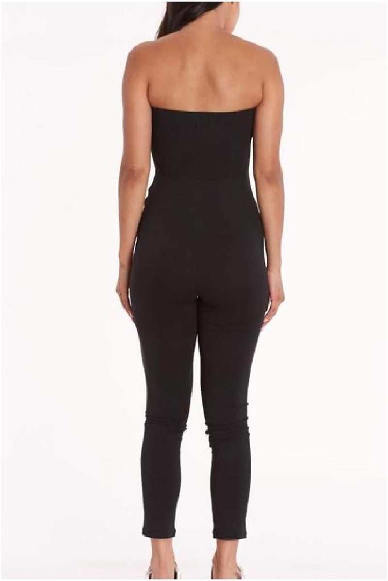 Women'S Tube Top Jumpsuits for Women One Piece Bodycon Short Pants Catsuit Romper