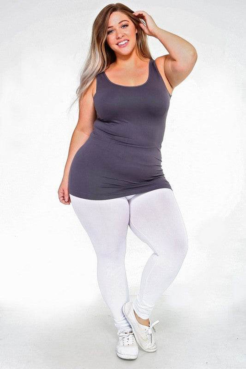 Womens Seamless Tank Top - plus SIZE