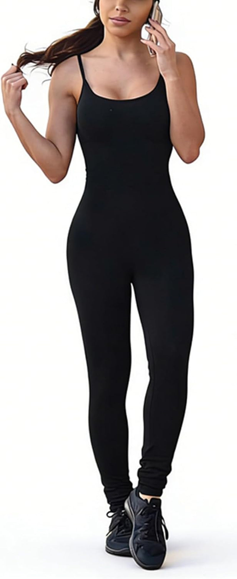 Women Spaghetti Strap Bodycon Tank One Piece Jumpsuits Rompers Playsuit