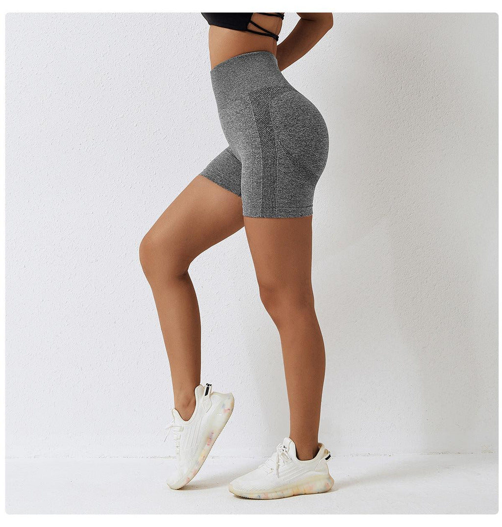 Country Girl High-Waisted Fitness Shorts | Butt Lifting & Ribbed Activewear for Yoga & Running