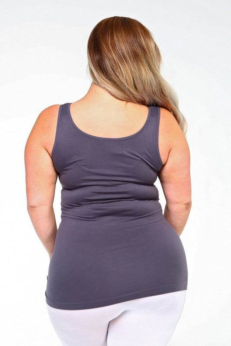 Womens Seamless Tank Top - plus SIZE