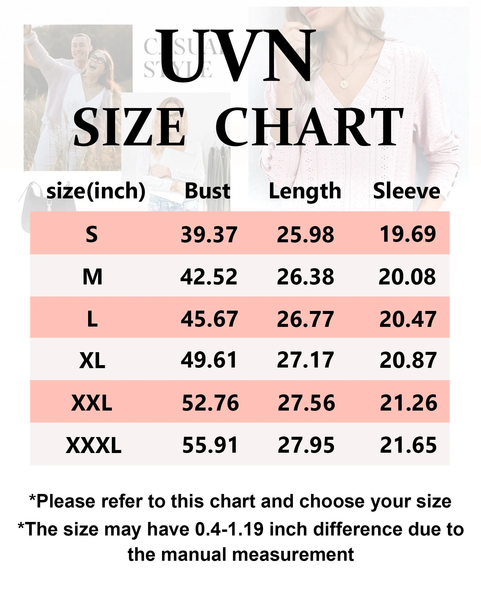 Fall Blouses for Women V Neck Dressy Casual Shirts Loose Fit Long Sleeve Button Tops