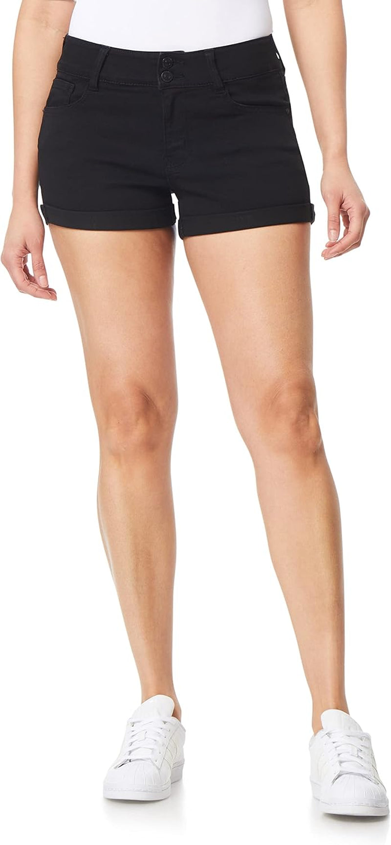 Women'S Ultra Denim Shorts Mid-Rise Insta Soft Juniors (Standard and Plus), Sizes 0-24