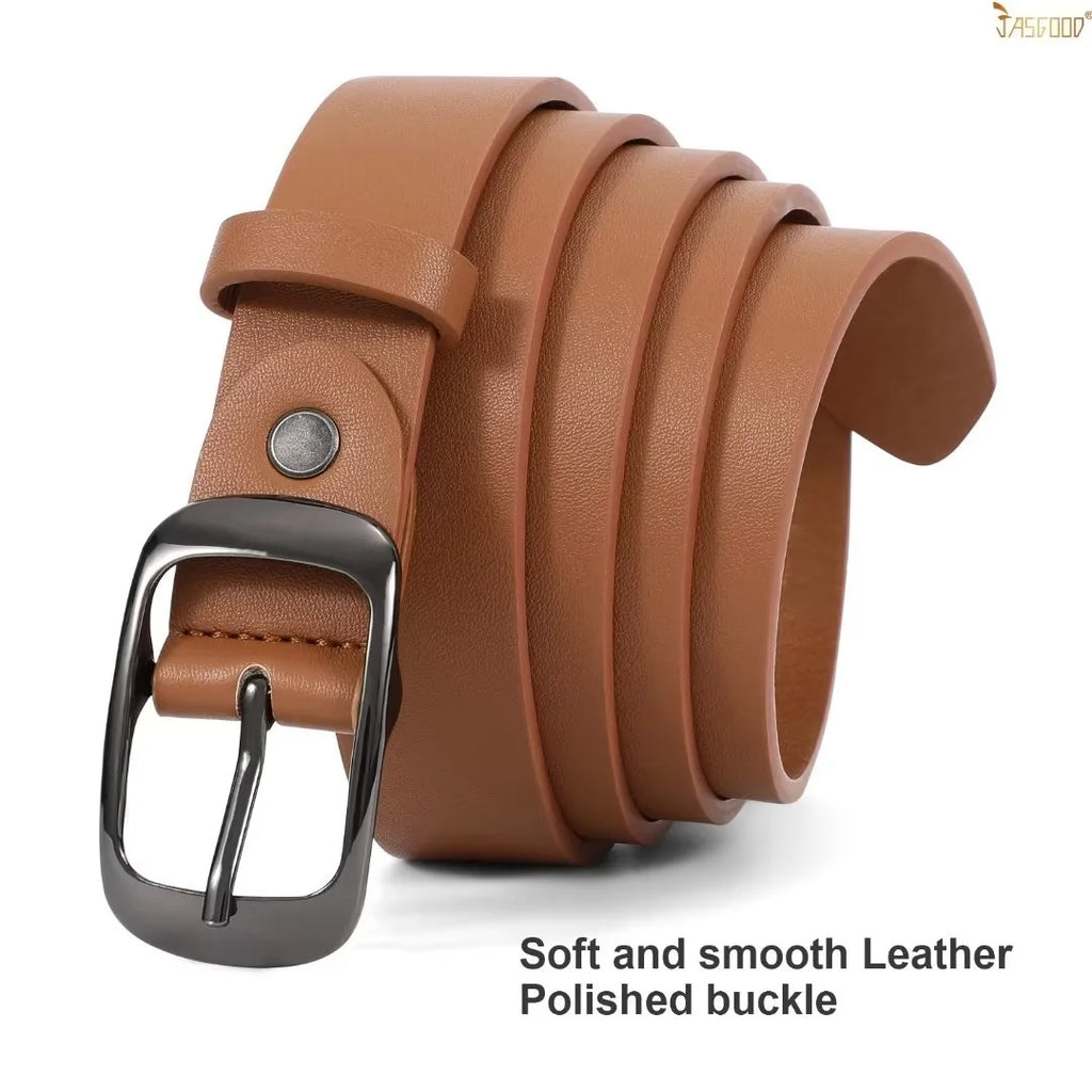 Leather Belts for Women plus Size Brown Belt for Jeans Pants Dresses