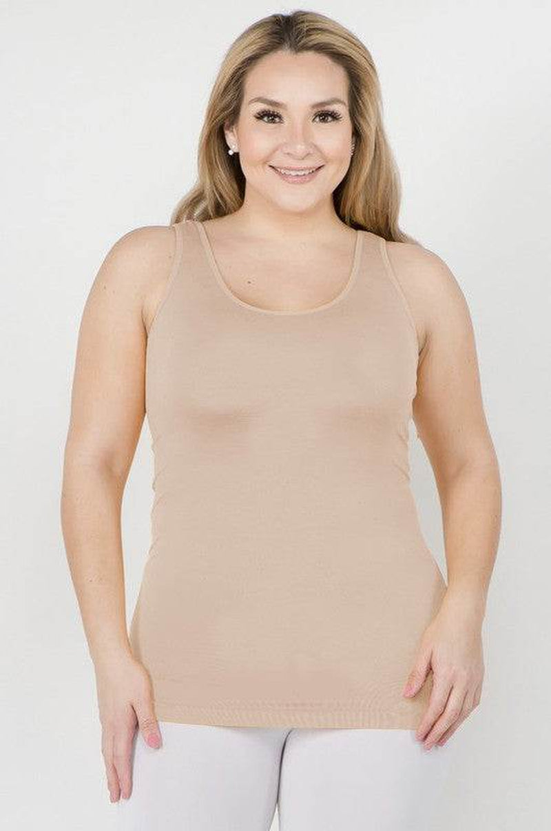 Womens Seamless Tank Top - plus SIZE