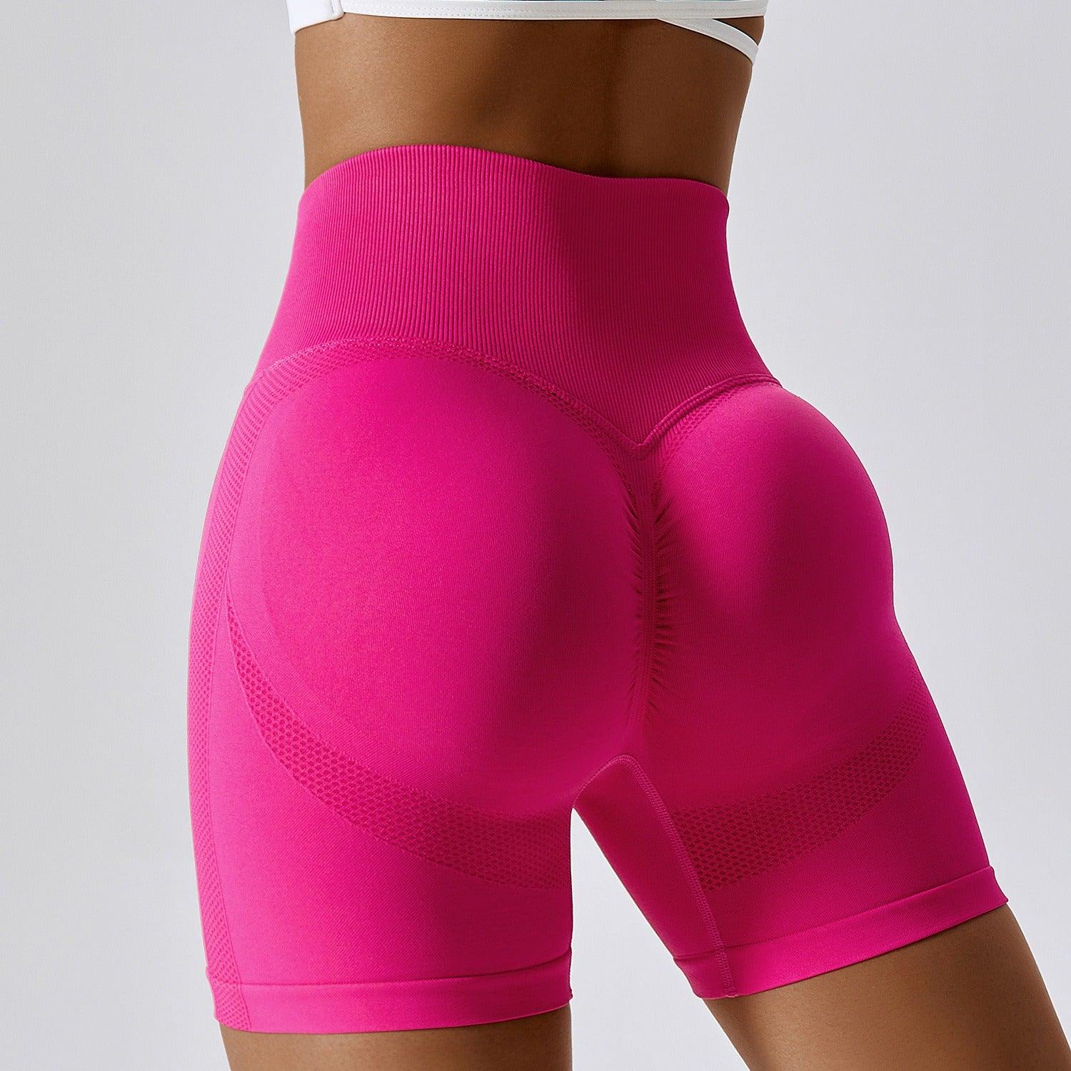 Country Girl High-Waisted Fitness Shorts | Butt Lifting & Ribbed Activewear for Yoga & Running