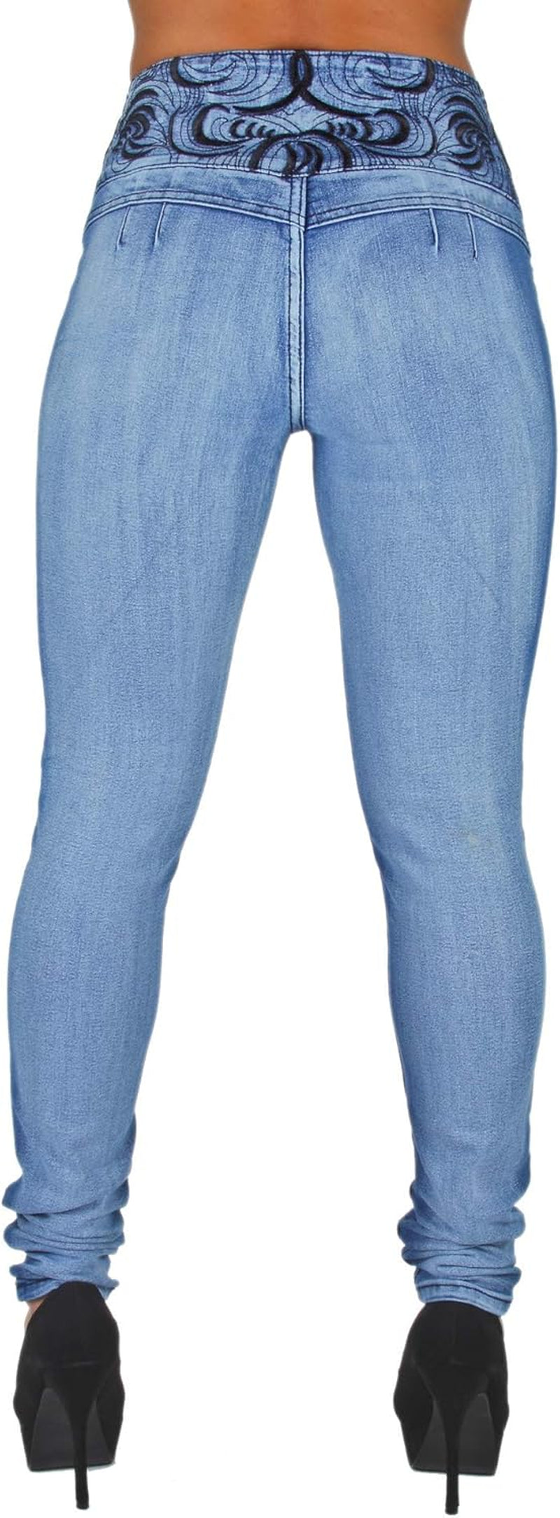 Plus/Junior Size Mid Waist Colombian Design Butt Lift Skinny Jeans