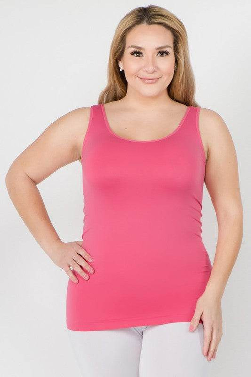 Womens Seamless Tank Top - plus SIZE