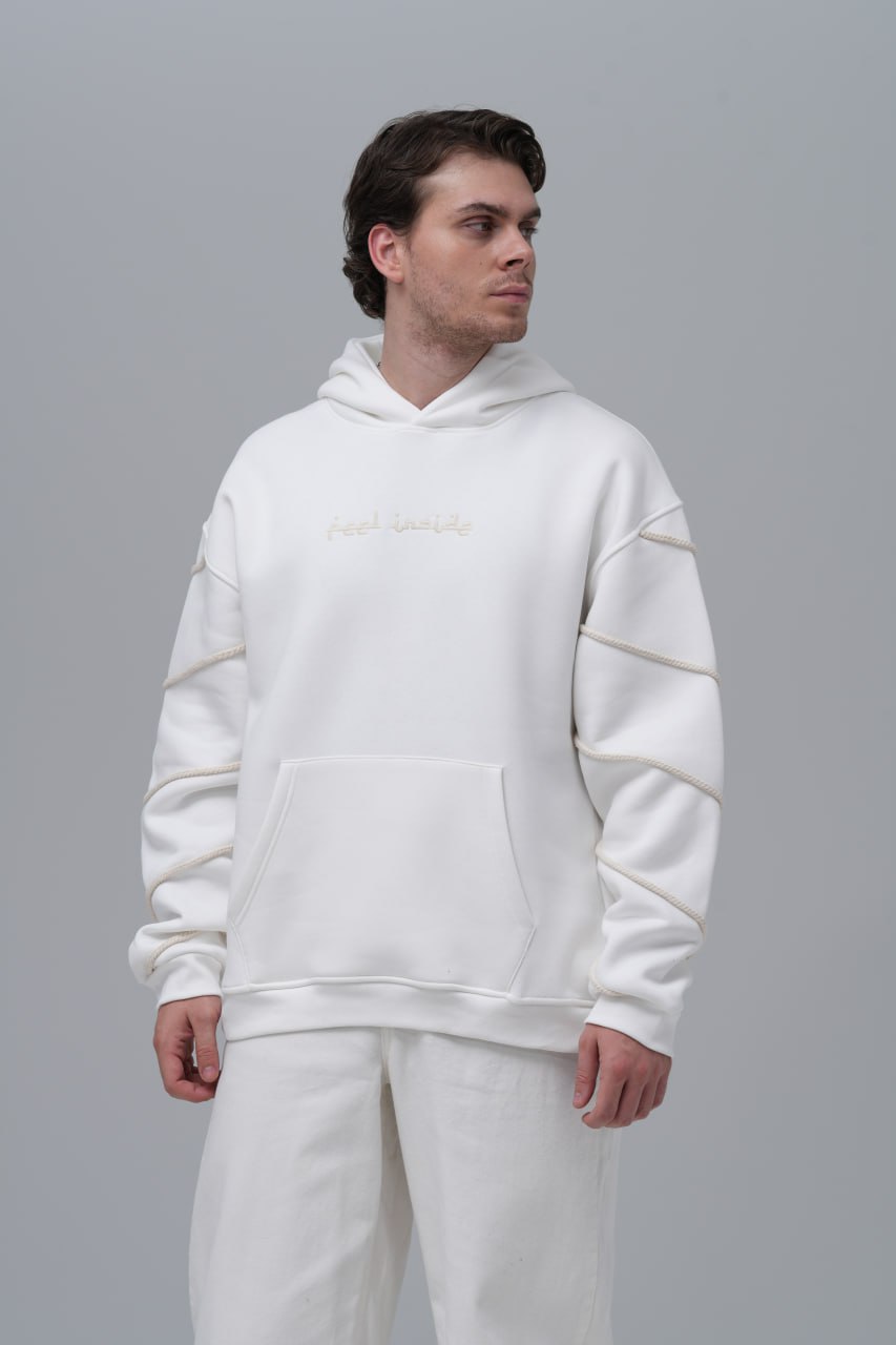 "Feel Inside" Embroidered Hoodie