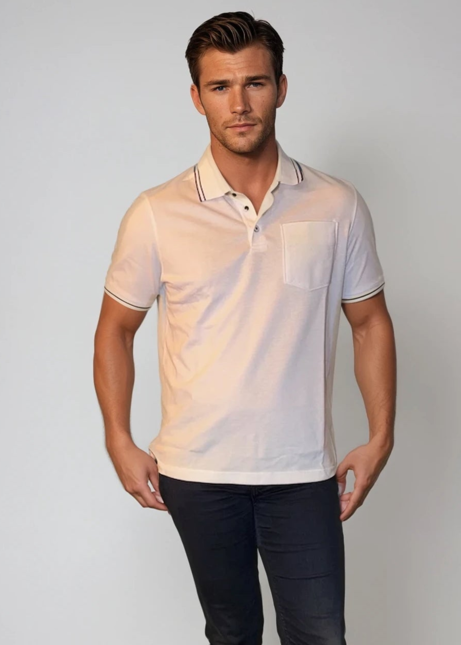 Pocket Polo Shirt - White