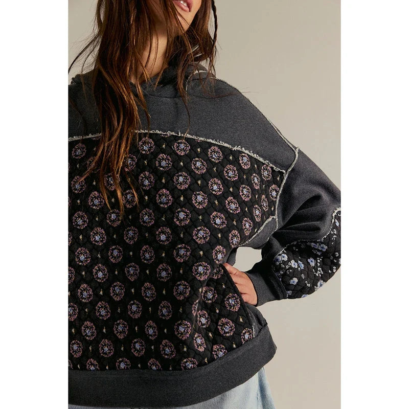 BlossomQuilt Y2K Hooded Streetwear Sweatshirt