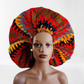 XL Silk Lined African Print Bonnet