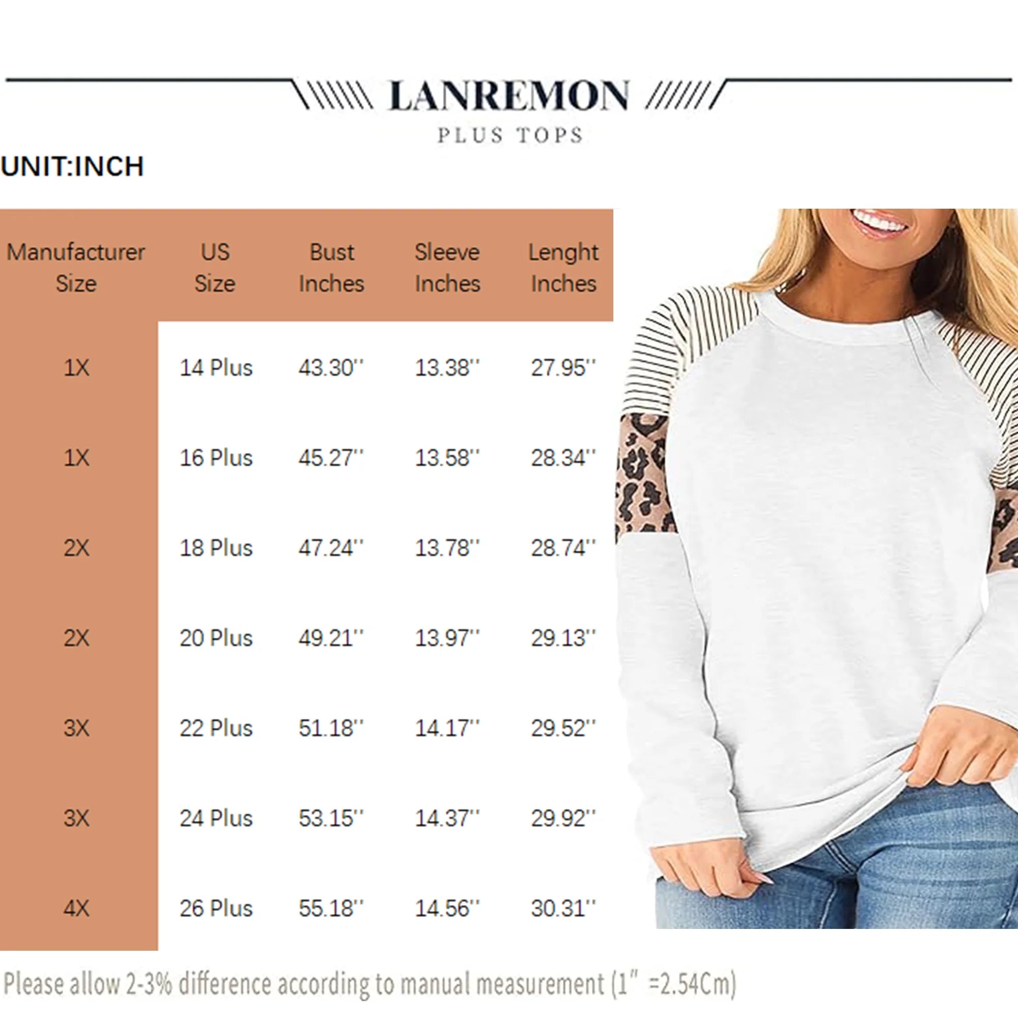Plus Size Tops for Women Long Sleeve Crewneck Fall Tshirt Shirts Striped Print Fashion Tunic Blouse Tee for Woman Clothing