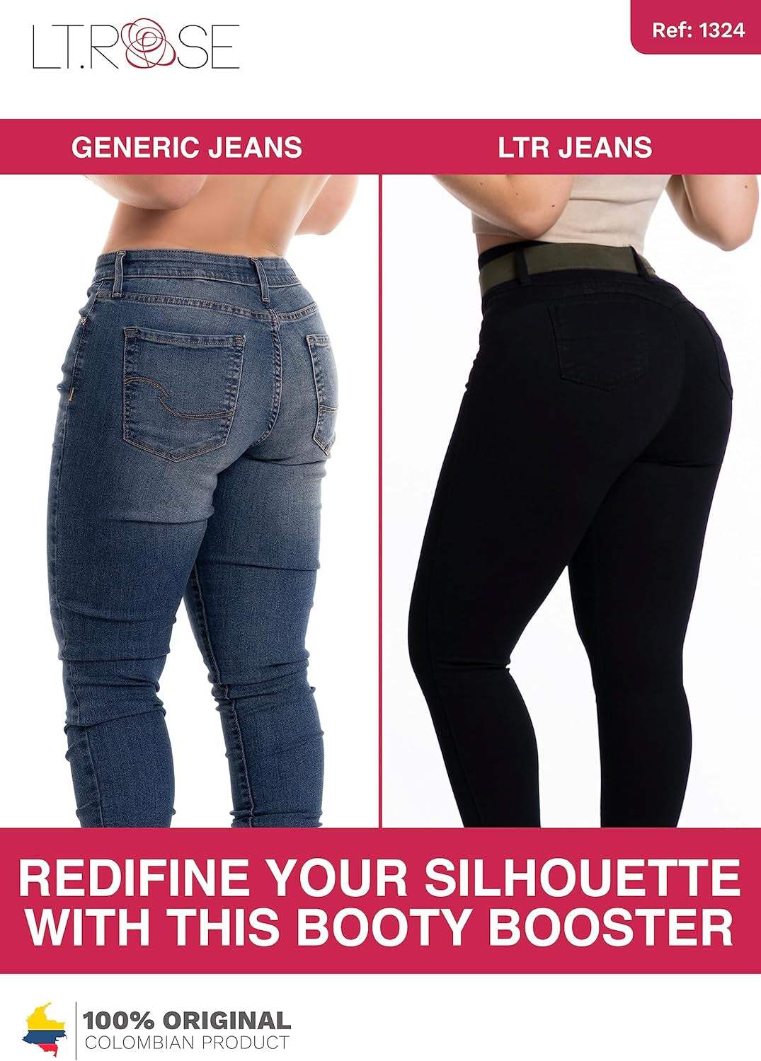 High Waisted Colombian Jeans | Pantalones Colombianos Levanta Cola | Butt Lifting Jeans for Women