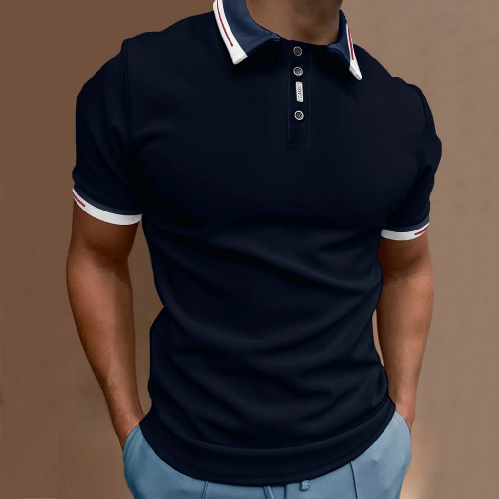 Men Polo Shirts Men'S Solid Mesh Short Sleeve Golf Polo Shirt(Navy,Xxl)