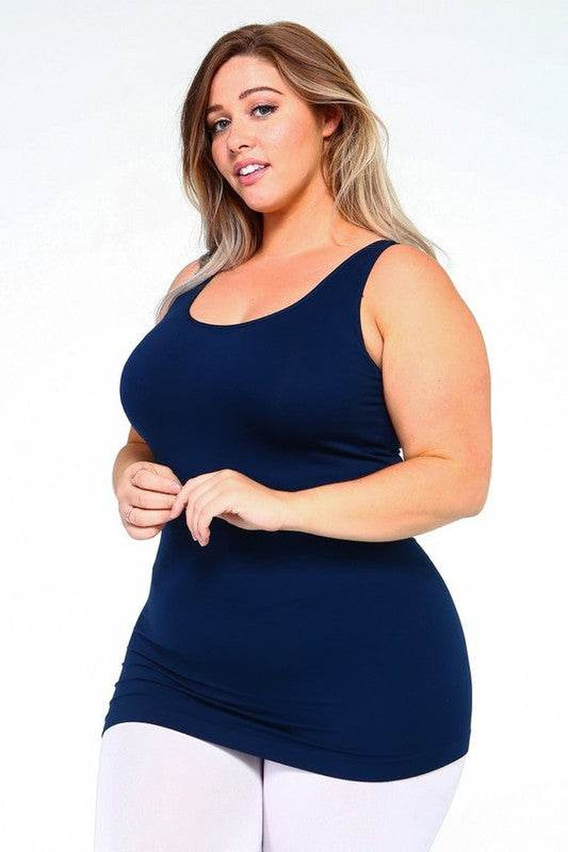 Womens Seamless Tank Top - plus SIZE