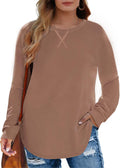 plus Size Sweatshirts for Women Crewneck Casual Tunic Tops Long Sleeve Shirts