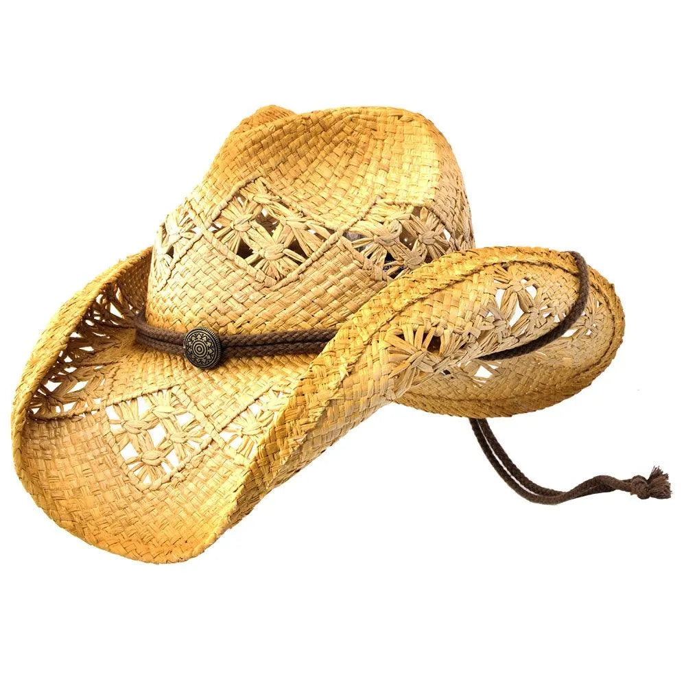 Deadwood Trading Hat Company Sonoma - Raffia Straw Cowboy Hat