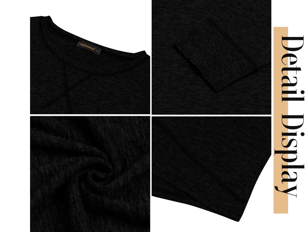 Womens Fall Tops Long Sleeve Shirts Casual Tunic Top Basic T Shirts Tees