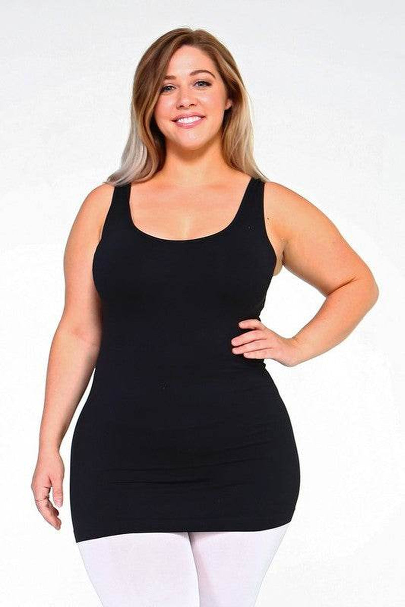 Womens Seamless Tank Top - plus SIZE