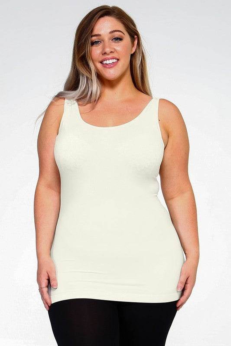 Womens Seamless Tank Top - plus SIZE