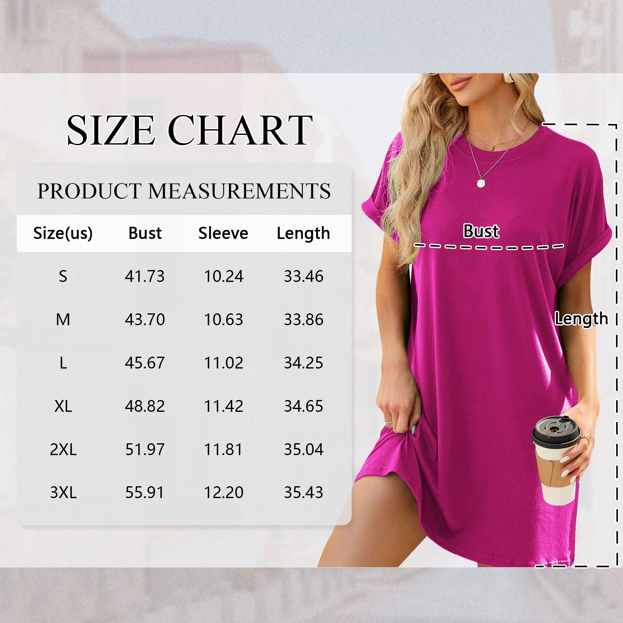 Womens T Shirt Dresses Short Sleeve Loose Tunic Tops with Pocket Casual Swing Basic Dress Dressy Fashion Womens Clothes Vacation Holiday Summer Sundress Solid Color Pink Size M