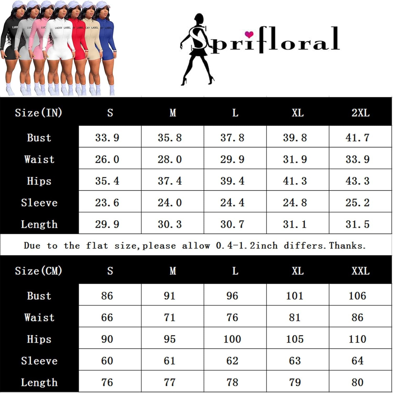 Women Bodycon Jumpsuit Rompers Sexy Long Sleeve Zipper Rib Thumb Hole Stretchy 1 Piece Outfits Bodysuit Beige 2X